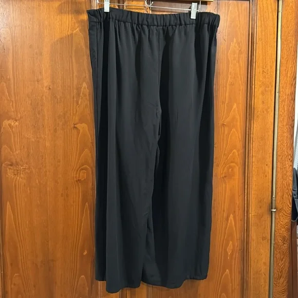 Eileen Fisher Twill Wide-leg Pants - Picture 4 of 6